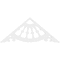 Ekena Millwork Pitch Wagon Wheel Architectural Grade PVC Gable Pediment, 36"W x 15"H x 1"P (10/12) GPP036X015X100WAG - alternate 3